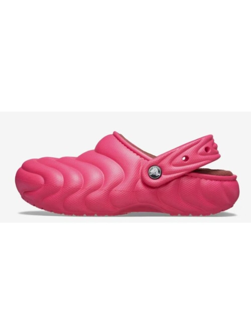 NEW Crocs Classic Lined Overpuff Clog Scarlet Pink Size Womens 6 $65 [jb] - Picture 2 of 16